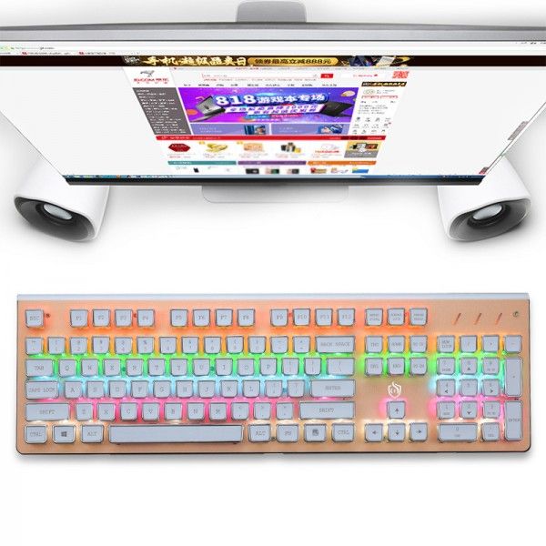 935 removable metal mechanical keyboard electroplating keycap game Office 