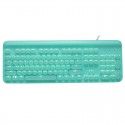 104 key mechanical keyboard crystal punk keycap backlight green axis office game keyboard factory wholesale