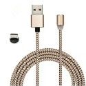 360 degree circular magnetic data cable is suitable for Apple Android blind magnet mobile phone charging cable