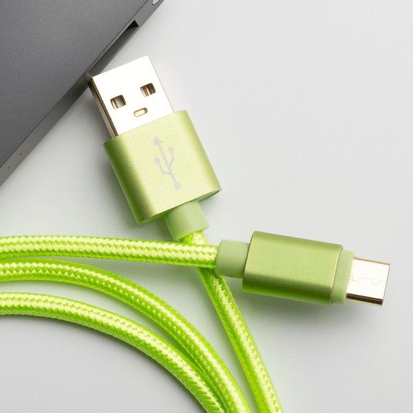 Gold Plated Nylon Braided data cable type cmicrousb data cable can be customized for Apple 
