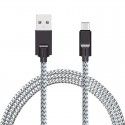 Cross border zinc alloy data cable for Apple Android type-C mobile phone charging cable USB power cable customization 