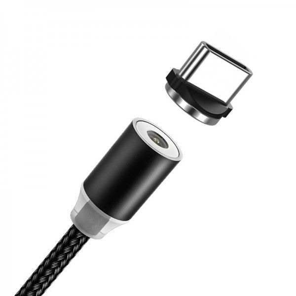 360 degree blind magnetic circular magnetic streamer charging cable is suitable for Android Apple type magnetic data cable 